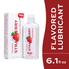 Premium Water-Based Flavored Personal Lubricant, Luxury Edible Lube for Men and Women, Strawberry Flavor, 6.1 fl oz