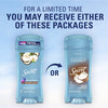 Antiperspirant and Deodorant for Women, Clear Gel, Coconut Scent, 2.6 oz