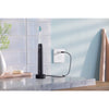 3100 Series Electric Toothbrush - Sonic Toothbrush with Advanced Sonic Technology, Pressure Sensor, Two Intensity Settings, Smartimer & Quadpacer, Black, Model HX3681/04