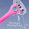 Women’s Razor Kit, 1 Handle + 2 x 5-Blade Refills + Magnetic Holder, Malibu Color