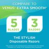 Women's 4-Blade Disposable Razors, Color May Vary, 6 Count