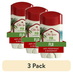 (3 pack) Men's Antiperspirant & Deodorant, 24/7 Sweat Protection, Fiji with Palm Tree, 2.6 oz