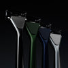 the premium razor kit (GUNMETAL) 1x metal handle, 1x magnetic hook, 2x 5-blade refills