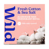 Stick Deodorant Refill, Fresh Cotton & Sea Salt. Aluminum Free, for Women and Men, 1.4oz