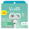 Deluxe Smooth Sensitive Women's Razor Blade Refills, 6 Count