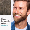 Mustache & Beard, Beard Dye for Men with Brush Included for Easy Application, With Keratin Biotin Aloe and Coconut Oil for Healthy Facial Hair - Medium Brown, M-35 Pack of 1