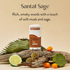 Clean Deodorant Stick, Santal Sage, Aluminum-Free, for Men and Women, 2 oz