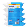 Flushable Cleansing Cloths, Fresh Scent, 240 Wipes, 5 Resealable Packs