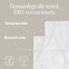 Disposable Extra Large Hypoallergenic Clean Face Towels, 40 Count