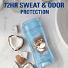 Fresh Antiperspirant Deodorant for Women, Clear Gel, Coconut Scent, 2.6 oz, Pack of 2