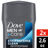 Deodorant Stick for Men, Anti-white Marks & Anti-yellow Stains Stain Defense Clean with 72-hour Sweat and Odor Protection, 2.6 oz Twin Pack