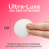 100% Ultra-Luxe Cotton Rounds, Soft & Strong, Lint-Free, 100% Pure Chlorine-Free Premium Cotton, Makeup Removal Rounds, Perfect for Skincare Routines, Made in USA, 100 Count