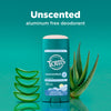 Unscented Natural Deodorant for Men and Women, Aluminum Free, 3.25 oz